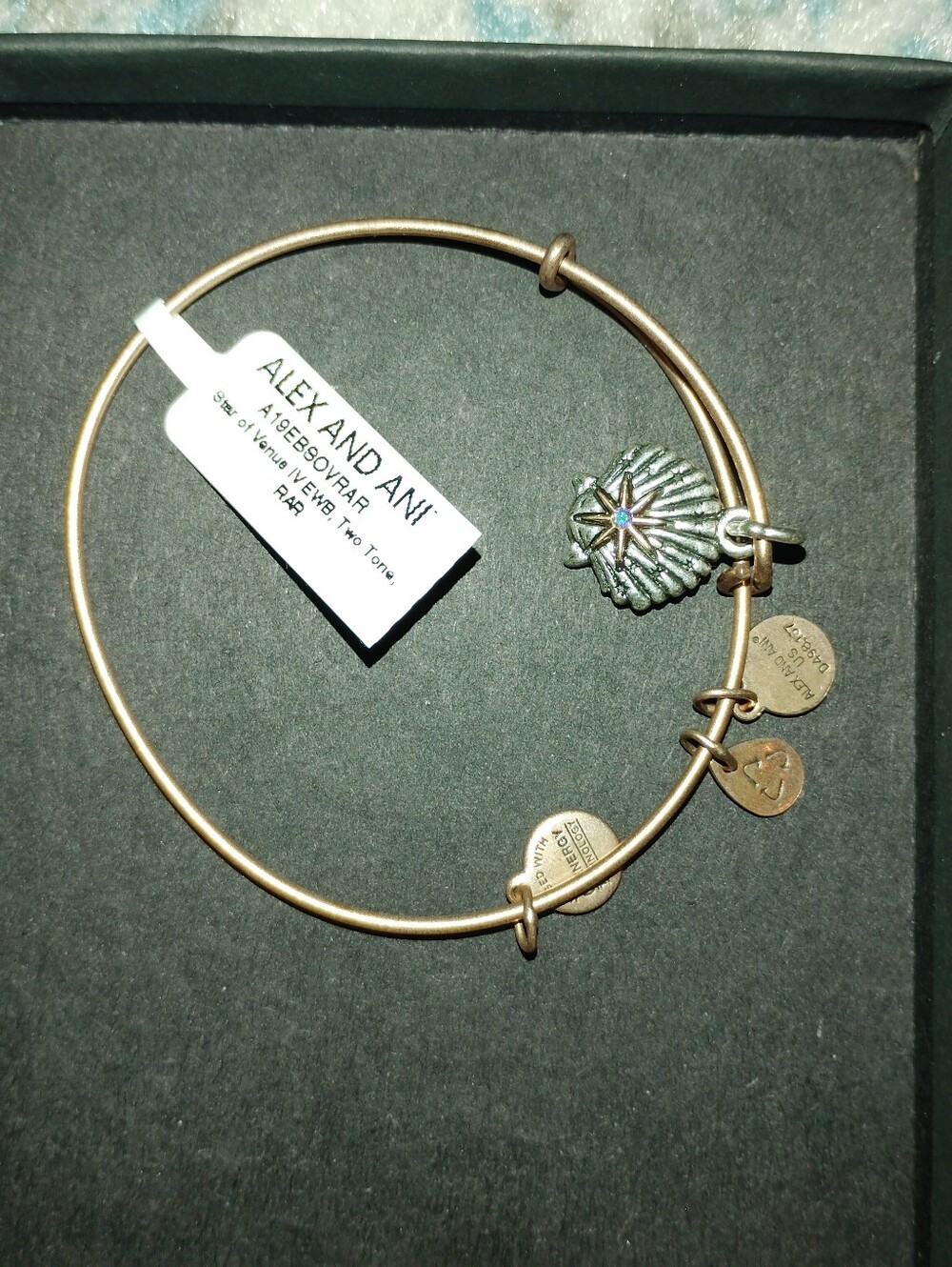 Alex And Ani Star Of Venus Two Tone Bracelet 🆕 With Tags